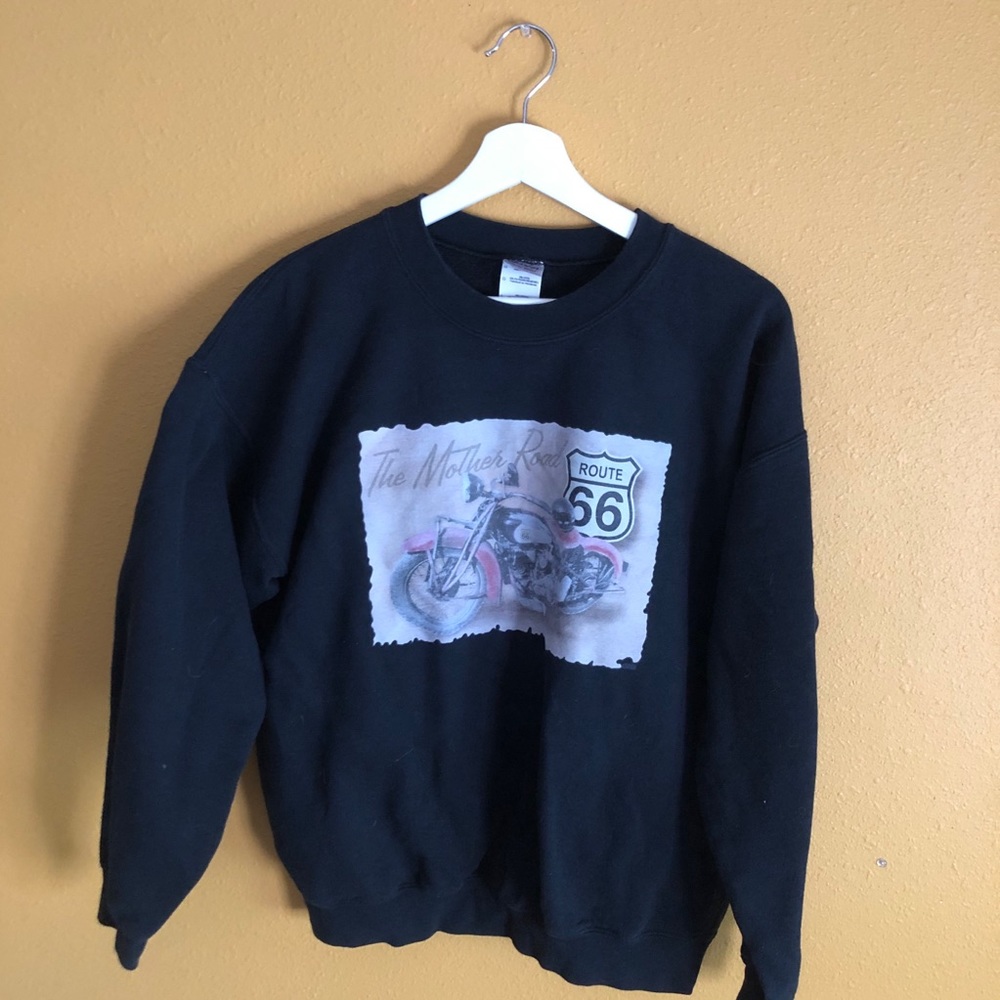 Route 66 Sweater // vintage